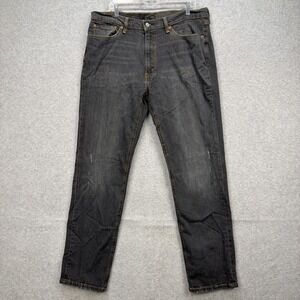 Levis Jeans Mens 38x34 Grey Denim Pants 541‎ Athletic Taper Stretch Flex Grunge